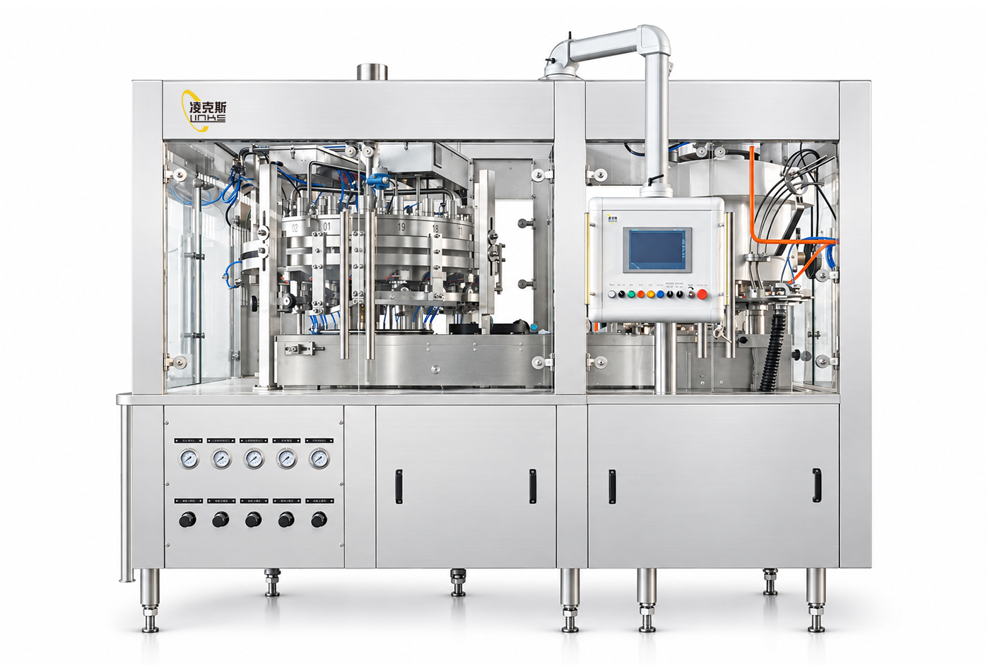 Automatic carbonated beverage can filler and seamer