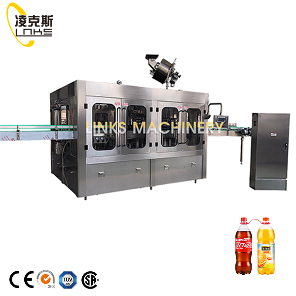 2000BPH 3 In 1 Carbonated Water Washing, Filling ,Capping Machine